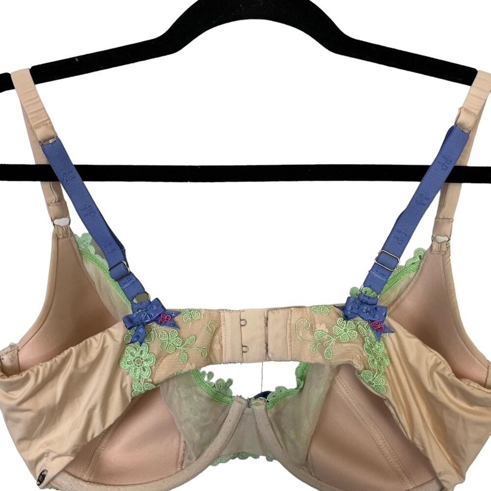 IN LOVE WITH PP PRETTY POLLY Nude Beige Underwire Lightly Lined Bra Lace sz 38C - Picture 12 of 16